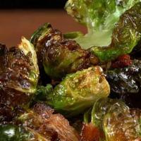 Crispy Brussel Sprouts · fresh brussel sprouts lightly fried and top with sweet soy sauce