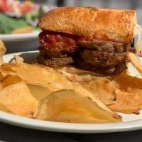 Sandwich Combo · Any Half Sandwich with Side Field Greens or Caesar Salad