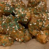  Thai Chili Chicken · The popcorn chicken coated with Thai sweet chili sauce and sesame.