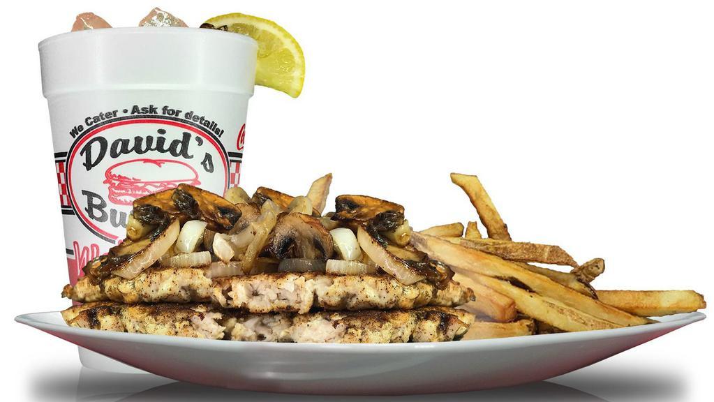#6. Grilled Chicken Steak Combo · Have it single or double, topped with grilled mushrooms and onions.