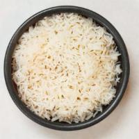 Jeera Rice · Gluten-free. Basmati rice, cumin, butter.