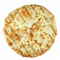 Cheesy Bread · 10” Pie Brushed with Mix of Extra Virgin Olive Oil, Oregano and Garlic and Topped with a Gen...
