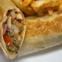 Chicken Wrap · chicken served with tabbbouleh, tomatoes, special sauce, .