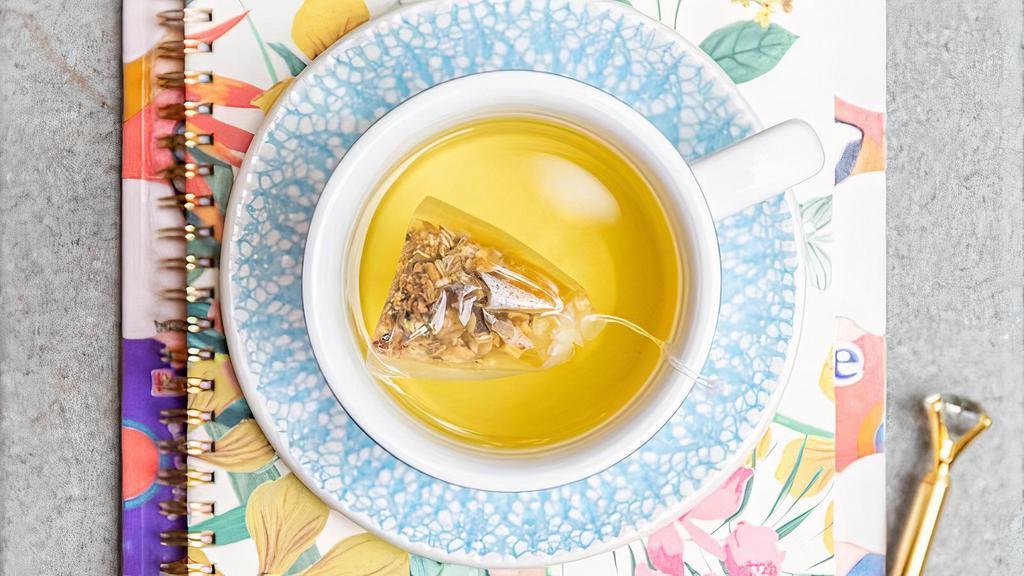 Hot Teas · STASH Brand Teas, Pomegranate Raspberry (Matcha) or Breakfast in Paris (Black Tea)