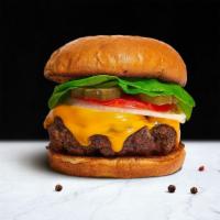 Cheese The Day Burger · House-made, third pound seasoned patty perfectly cooked to medium, topped with your choice o...