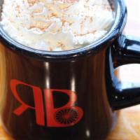Hot Chocolate · A seasonal favorite - dark mocha mixed with steamed milk.