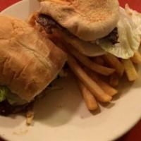 Grilled Ribeye Steak Sandwich On Hoagie Bun · Sandwiches served with fries.

Consuming raw or undercooked meats, poultry, seafood,  shellf...