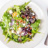 Small The Byt Salad · Mixed greens, roasted beets, goat cheese, toasted pecans, and orange slices tossed in a citr...