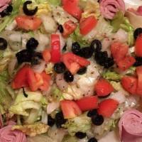Insalate - Antipasto · Lettuce, tomatoes, onions, ham. Salami, provolone cheese and olives in house dressing.