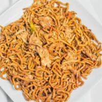Red Bowl Lo Mein · Noodles tossed with bean sprouts, carrots and onions. Your choice of chicken, shrimp, beef, ...