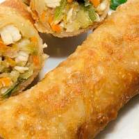 Vegetable Roll (2) · Savory filling wrapped in a paper thin wrapper and deep-fried.