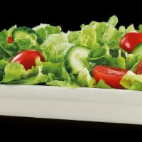 All American Tossed Salad · Fresh salad greens, onion, cucumber, tomato, carrots, mushroom, black olives, banana peppers...