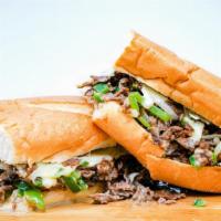 Philly Cheese Steak · Sirloin steak sauteed with mushrooms, onions, and green peppers on a toasted sub roll with c...