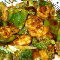 Sf 7. Hunan Shrimp · Spicy.