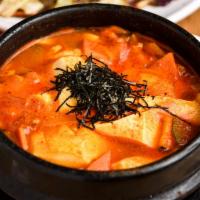 Soon Dubu - Soft Tofu Soup · Spicy soft tofu stew in your choice of flavor.
