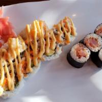 Spicy Tuna (6)* · Spicy tuna.

These items are served raw or undercooked or contain/ may contain raw or underc...