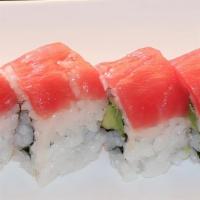 Carolina Sunset Roll (8)* · Cream cheese, salmon, tuna and topped with masago.

These items are served raw or undercooke...