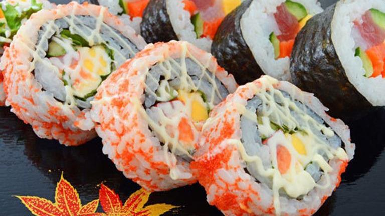 Tri Sushi Cake Roll · Snow crab and sushi rice shaped in sushi box. Topped with tuna, salmon, and yellowtail and served with spicy mayo. *raw.
Consuming raw undercooked meats seafood or shellfish may increase risk of foodborne illness.