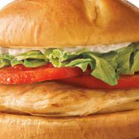 Classic Grilled Chicken Sandwich · Comes with Mayo, Lettuce & Tomato