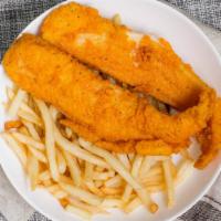 2 Pieces Whiting Fish With French Fries · 