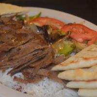 Gyro Combo · Specialty seasoned beef and lamb charbroiled.