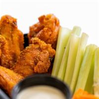 5 Wings With Fries · 5 wings tossed in your choice  of 1 of our sauces or dry rubs. Served with your choice of ra...