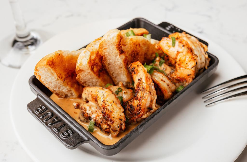 Barbecue Gulf Shrimp · Barbecue Butter, Grilled Bread
