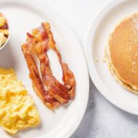 Redeye Special With Pancakes (Buttermilk Pancakes) · Our most popular breakfast! Two buttermilk pancakes served with two eggs any style, breakfas...