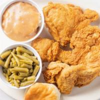 1/2 Chicken · These aren't just plain ole fried chicken, these are hand selected by Chef Lee himself and m...