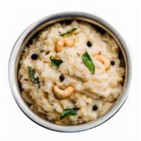 Pongal · Rice and lentils cooked together with spices.