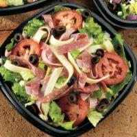 Tuna Salad · Mixed lettuce, tuna, tomatoes, onions, shredded carrots, croutons and mozzarella cheese.