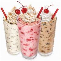 Hand Mixed Master Shake · Real ice cream mixed with your favorite candy or flavor into a thick and creamy shake, finis...