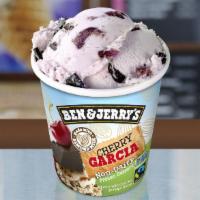 Cherry Garcia® · Popular item. Cherry ice cream with cherries and fudge flakes.