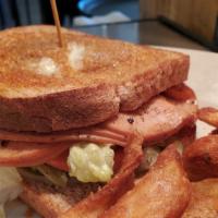 Turkey Bacon Melt · Grilled on your choice of white or wheat bread with smoked turkey, bacon, provolone cheese, ...