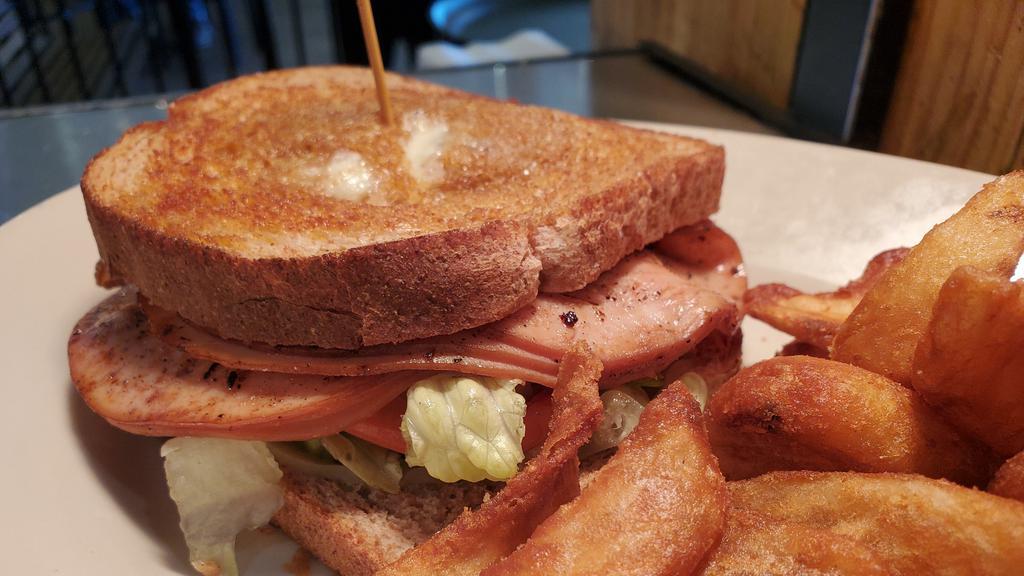 Turkey Bacon Melt · Grilled on your choice of white or wheat bread with smoked turkey, bacon, provolone cheese, lettuce, tomato & red onion