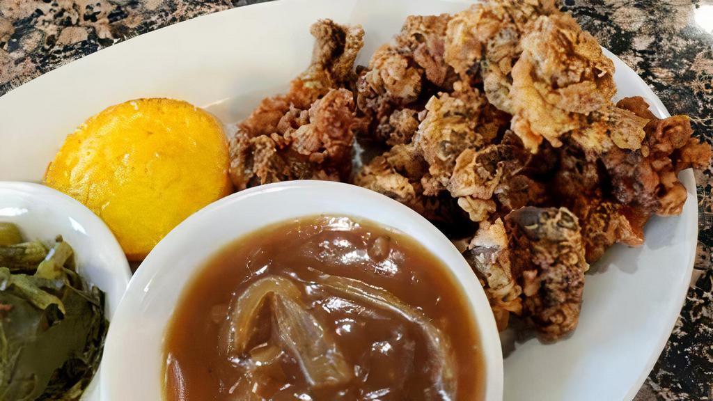 Tuesday Only: Fried Chicken Livers · served with gravy & 2 sides