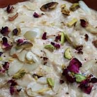 Kheer · Made from scratch, basmati rice pudding made with milk and sugar. Flavored with cardamom, ra...