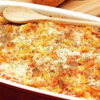 Baked Ziti · Ricotta & mozzarella cheese, tomato sauce