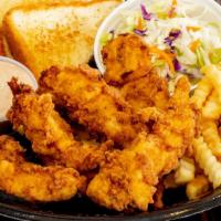 5-Piece Tender Combo · 5 Crispy fried chicken tenders served with Crinkle Cut Fries and coleslaw and a regular drink