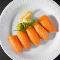 Salmon · Served with nigiri 5 pieces.