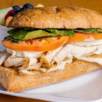 Chicken Caprese · All-natural freshly roasted chicken breast, tomatoes, fresh mozzarella, fresh basil and bals...