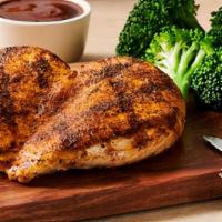 Grilled Chicken On The Barbie · Seasoned and wood-fire grilled chicken breast with our signature BBQ sauce. Served with your...