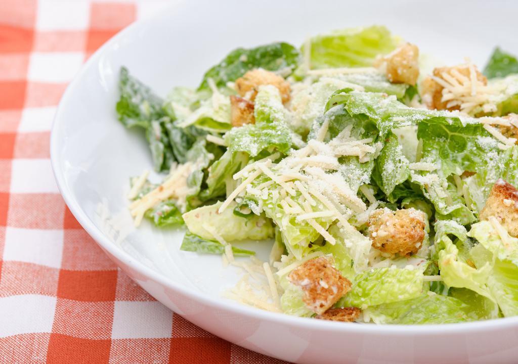 Caesar Salad · Romaine with parmesan cheese, croutons and Caesar dressing