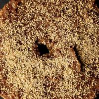 Maple, Cinnamon & Espresso Bagel · Toasted cinnamon and sugar bagel, banana maple nut 