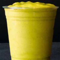 Energy Rejuvenator · Spinach, mango, pineapple juice, banana, agave. 
360 Calories