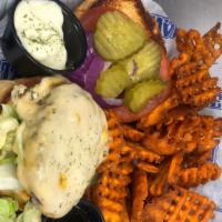 Tavern Cheese Burger · The traditional burger at Towne Tavern, hand pattied, seasoned and grilled to perfection wit...