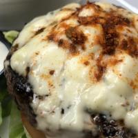 Panthers Burger · Try our “black and bleu” burger, blackened and topped with Bleu cheese crumbles.