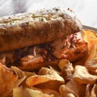 Grilled Chicken Ranchero · Marinated Chicken, Smoked Bacon, Red Onions, Mozzarella and Ranchero Sauce