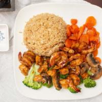Hibachi Shrimp And Chicken · 