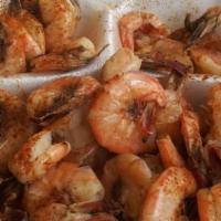 Fried Shrimp (1/2 Lb) W/ Sides · Fresh shrimps and sides.